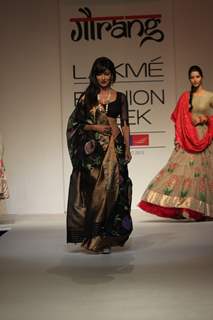 Chitrangada Singh as showstopper for designer Gaurang at Lakme Fashion Week Summer 2013