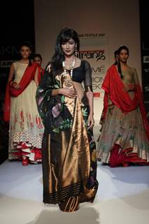 Chitrangada Singh as showstopper for designer Gaurang at Lakme Fashion Week Summer 2013