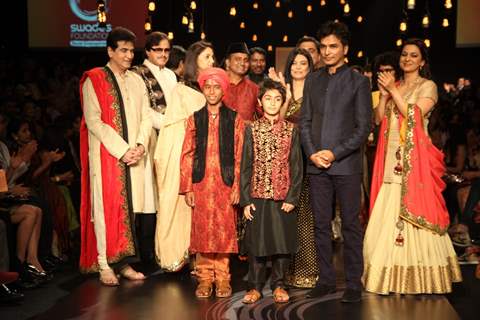 Celebs walk the ramp for Swades Foundation show by Vikram Phadnis at LFW