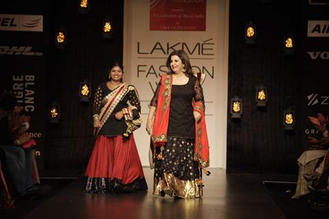 Celebs walk the ramp for Swades Foundation show by Vikram Phadnis at LFW