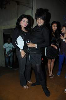Shraddha Sharma with Rohit Verma at Rohhit Verma's surprise Birthday party for Sister Swati Loomba