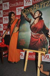 Vidya Balan unveils Cine Blitz magazine