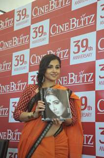 Vidya Balan unveils Cine Blitz magazine