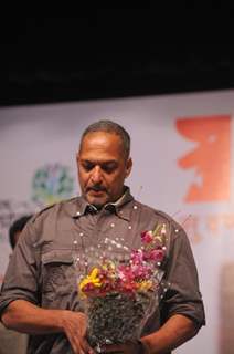 Nana Patekar attended the Mahurat of drama Zhalach Pahije