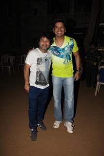 Kailash Kher with Shaan at Singers Cricket Match