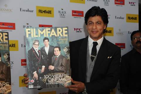 Shahrukh Khan during the launch of FILMFARE Magazine