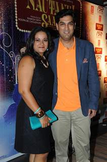 Kunal Roy Kapoor with wife Shayonti at Nautanki Saala special screening