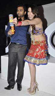 Sunny Leone at the shoot of Sachin J Joshi's XXX Energy Drink