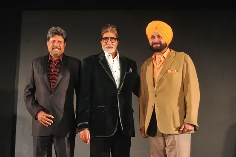 Big B & Kapil Dev unveil Siddhu's 'Sherry on Topp'