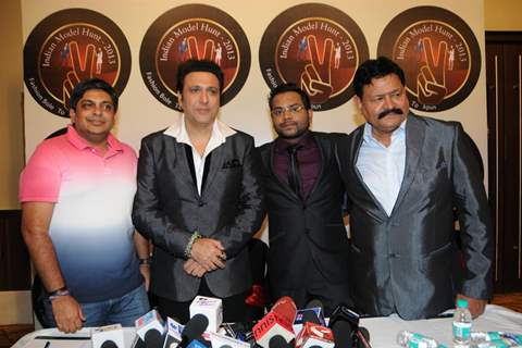 Govinda at the announcement of Indian Model Hunt 2013 at Novotel Hotel