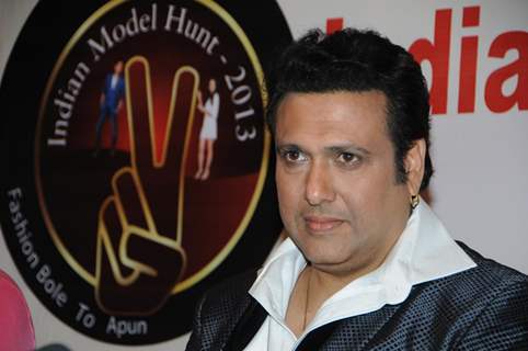 Govinda at the announcement of Indian Model Hunt 2013 at Novotel Hotel