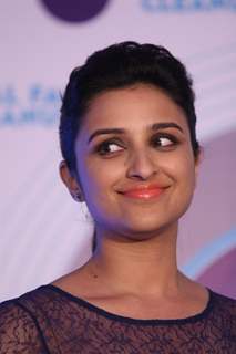 Parineeti Chopra poses during the launch of Nivea’s Total Face Cleanup