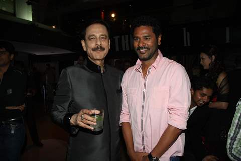 Subroto Roy with Prabhu Deva at Sahara Pariwar Bash For Padma Shri Sridevi