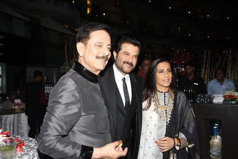 Subroto Roy, Anil Kapoor with wife Sunita Kapoor at Sahara Pariwar Bash For Padma Shri Sridevi
