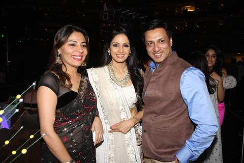 Renu Namboodiri, Sridevi and Madhur Bhandarkar at Sahara Pariwar Bash For Padma Shri Sridevi