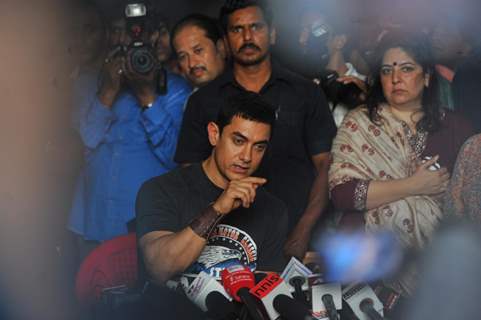 Aamir Khan interacts with the media on competing 25 glorious years