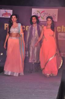 Adah Sharma and Vanya Mishra scintillates the ramp for Zanaãya Couture