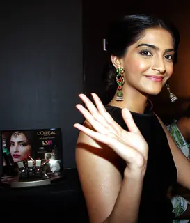 Sonam Kapoor at the launch of L'Or Sunset by Loreal Paris and unveiling of her look for Cannes 2013