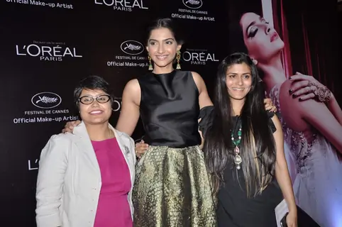 Sonam Kapoor at the launch of L'Or Sunset by Loreal Paris and unveiling of her look for Cannes 2013