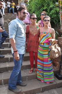 Kajol, Ajay promote Lonavla funfair