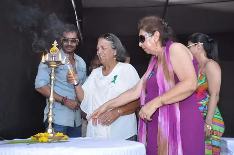 Kajol, Ajay promote Lonavla funfair