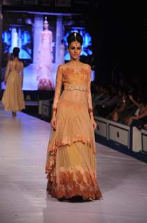 Sameera Reddy walks for designer Neeta Lulla at the grand Finale of Rajasthan Fashion Week