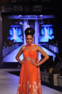 Sameera Reddy walks for designer Neeta Lulla at the grand Finale of Rajasthan Fashion Week