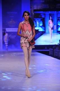 Designer Kavita Bhartia during a fashion show at the Rajasthan Fashion Week