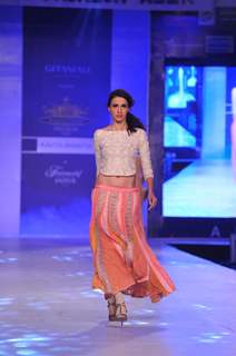 Designer Kavita Bhartia during a fashion show at the Rajasthan Fashion Week