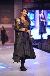 Designer Kavita Bhartia during a fashion show at the Rajasthan Fashion Week