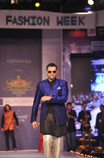 Designer Pallavi Jaipur during a fashion show at the Rajasthan Fashion Week