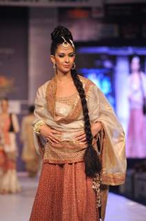 Designer Ritu Kumar during a fashion show at the Rajasthan Fashion Week