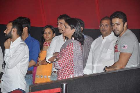 Priya Dutt, Kumar Gaurav, Prachi Desai at the first look launch of Policegiri in Mumbai