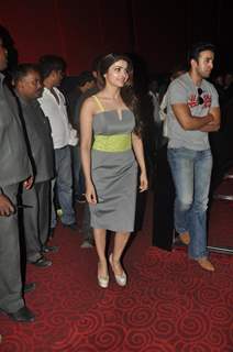 Priya Dutt, Kumar Gaurav, Prachi Desai at the first look launch of Policegiri in Mumbai