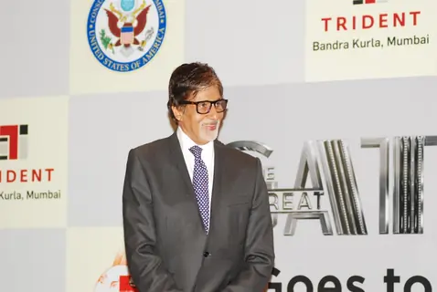 Amitabh Bachchan at the press conference of 'The Great Gatsby' in Gujarat