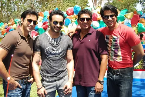Angad's surprise birthday bash on the sets of Amrit Manthan