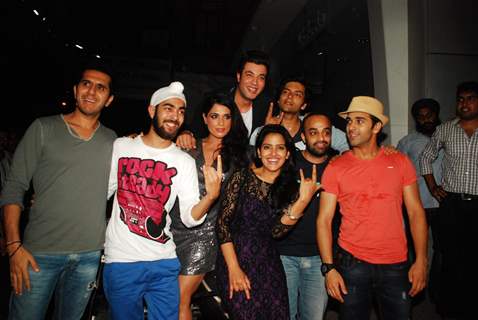 Fukrey team at Fukra Party celebrating success of 2nd division students