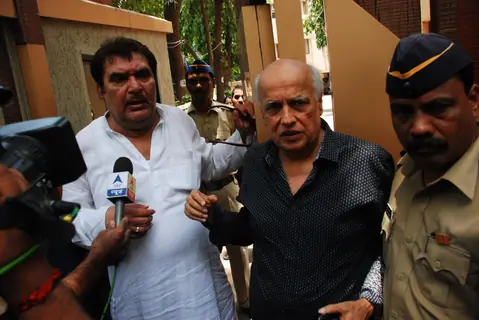 Mahesh Bhatt & Raza Murad Visits Jia Khan's Residence at Juhu