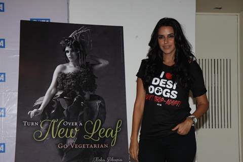 Neha Dhupia at the launch of Newest Pro-Veg Ad Campaign by PETA