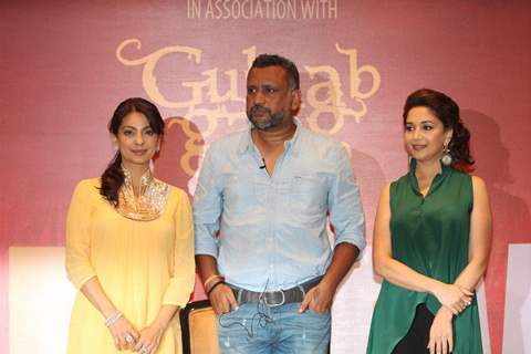 Madhuri Dixit and Juhi Chawla with Director Anubhav Sinha launch BELIEVE - campaign