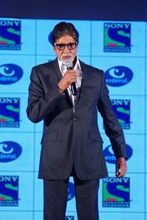 Amitabh Bachchan at the launch of his new 'Fiction Show' for Sony Entertainment Television