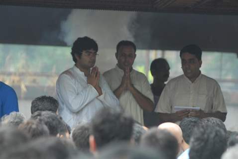 Siddharth Chopra's father's funeral