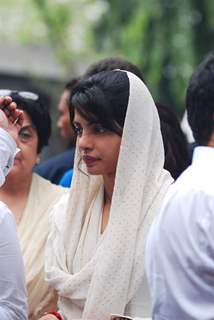 Priyanka Chopra at her father's funeral