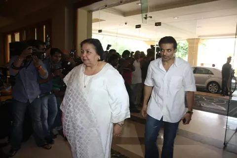 Uday Chopra with mother Pamela attend condolence meet of Priyanka Chopra's father Ashok Chopra