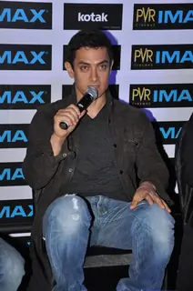 Aamir Khan launching Kotak IMAX PVR Phoenix with Ajay & Sanjeev Bijli