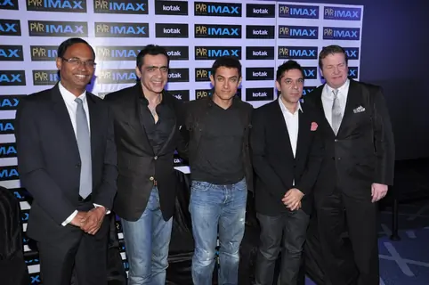 Aamir Khan launching Kotak IMAX PVR Phoenix with Ajay & Sanjeev Bijli