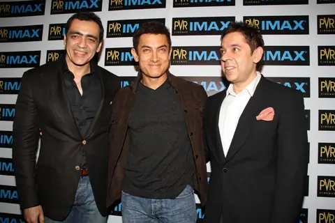 Aamir Khan launching Kotak IMAX PVR Phoenix with Ajay & Sanjeev Bijli
