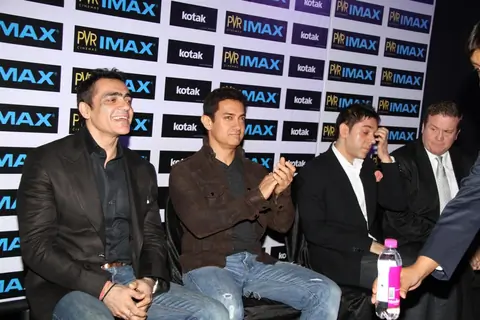 Aamir Khan launching Kotak IMAX PVR Phoenix with Ajay & Sanjeev Bijli