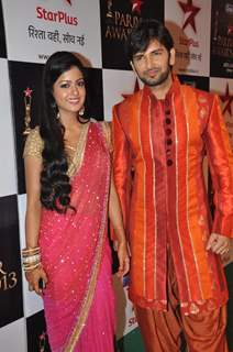 Ishita Dutta and Rahul Sharma at Star Parivaar Awards 2013