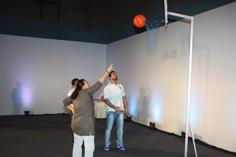 John Abraham with his mother Firoza Irani at P&G initiative THANK YOU MOM at Mehboob Studios in Bandra, Mumbai